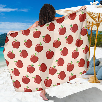 Apple Pattern Print Design AP01 Sarong Pareo Wrap