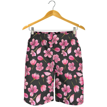 Apple blossom Pattern Print Design AB03 Mens Shorts