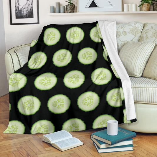 Cucumber Pattern Print Design CC02 Fleece Blanket