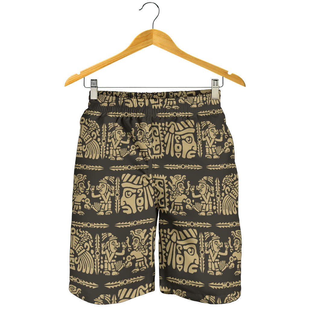Mayan Pattern Print Design 02 Mens Shorts