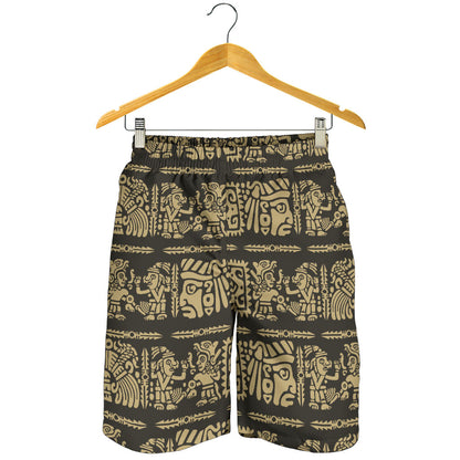 Mayan Pattern Print Design 02 Mens Shorts