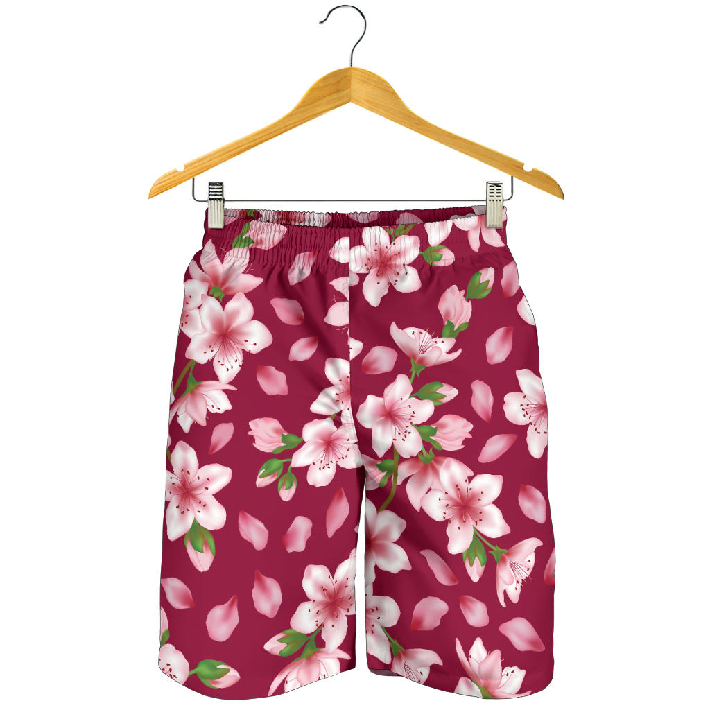 Cherry Blossom Pattern Print Design CB06 Mens Shorts