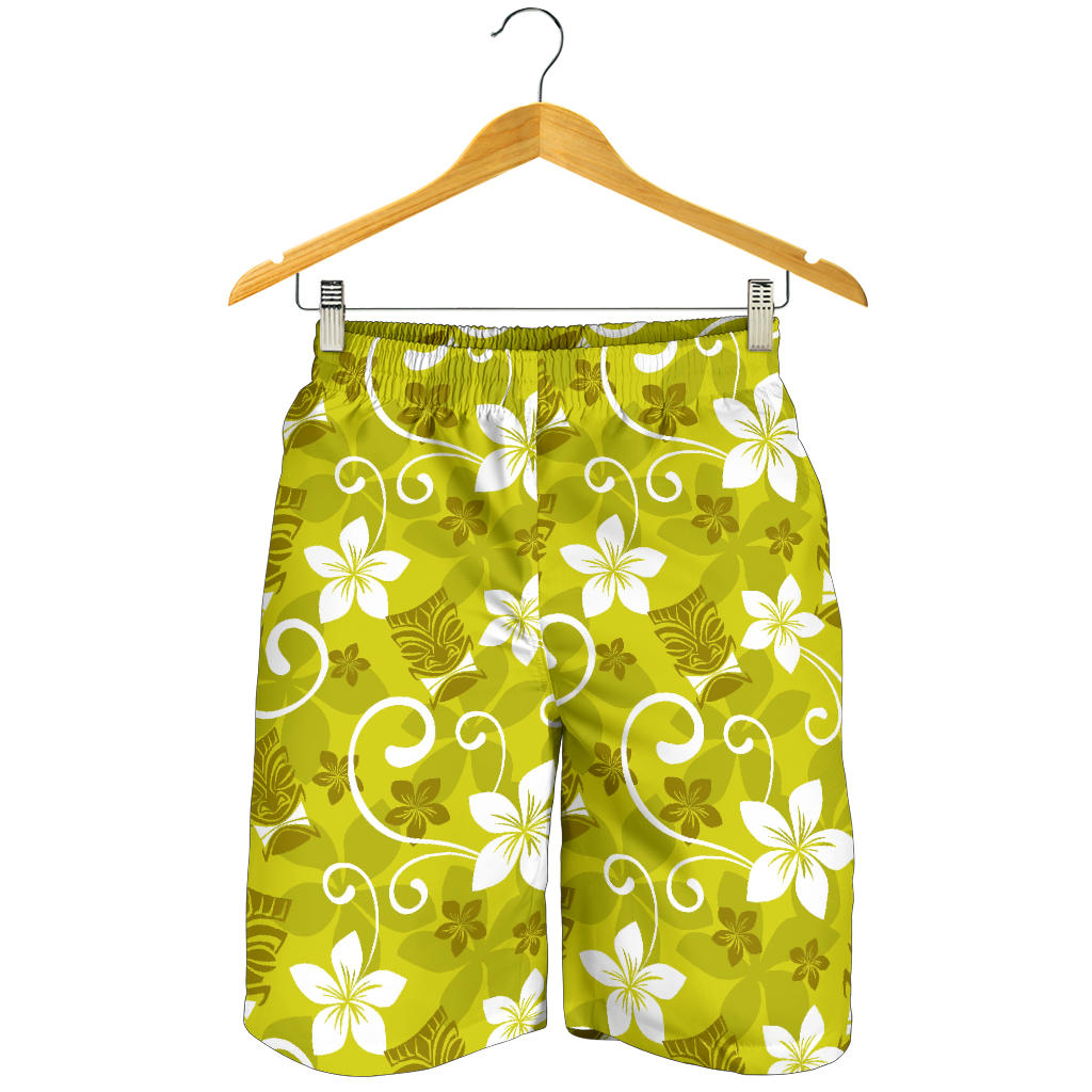 Hawaiian Themed Pattern Print Design H019 Mens Shorts