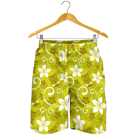 Hawaiian Themed Pattern Print Design H019 Mens Shorts