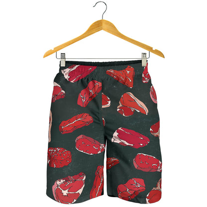 Meat Pattern Print Design 01 Mens Shorts