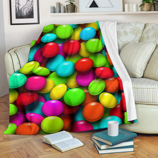 Candy Pattern Print Design CA03 Fleece Blanket