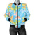 Butterfly Pattern Print Design 05 Women's Bomber Jacket