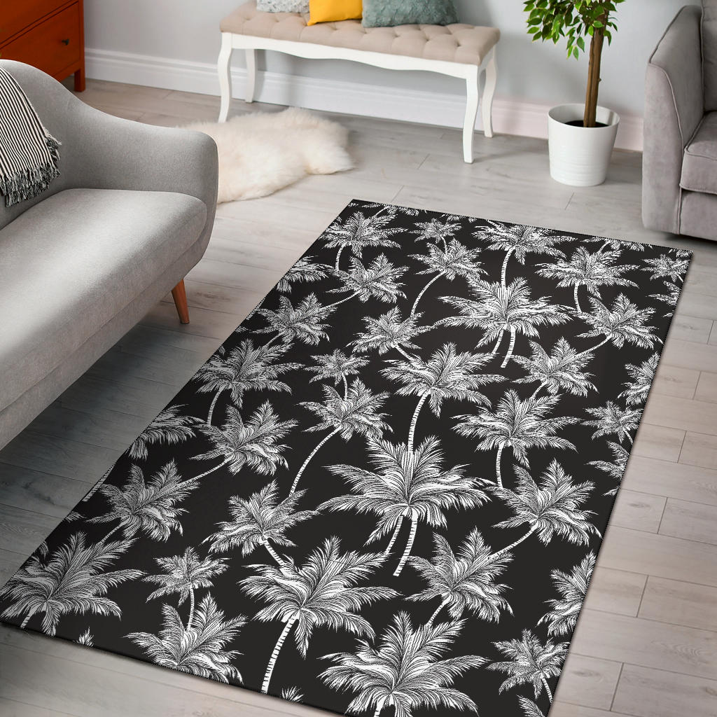 Palm Tree Pattern Print Design PT03 Area Rugs