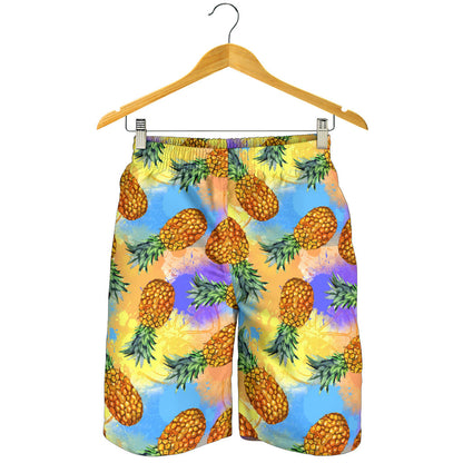 Pineapple Pattern Print Design PP09 Mens Shorts