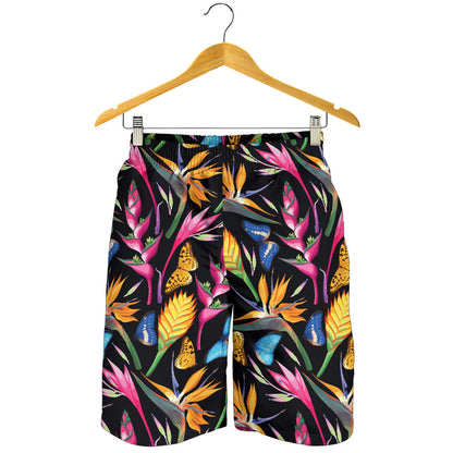 Tropical Flower Pattern Print Design TF016 Mens Shorts