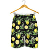 Lemon Pattern Print Design LM02 Mens Shorts