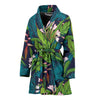 Rainforest Pattern Print Design RF01 Women Bathrobe