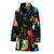 Peony Pattern Print Design PE07 Women Bathrobe