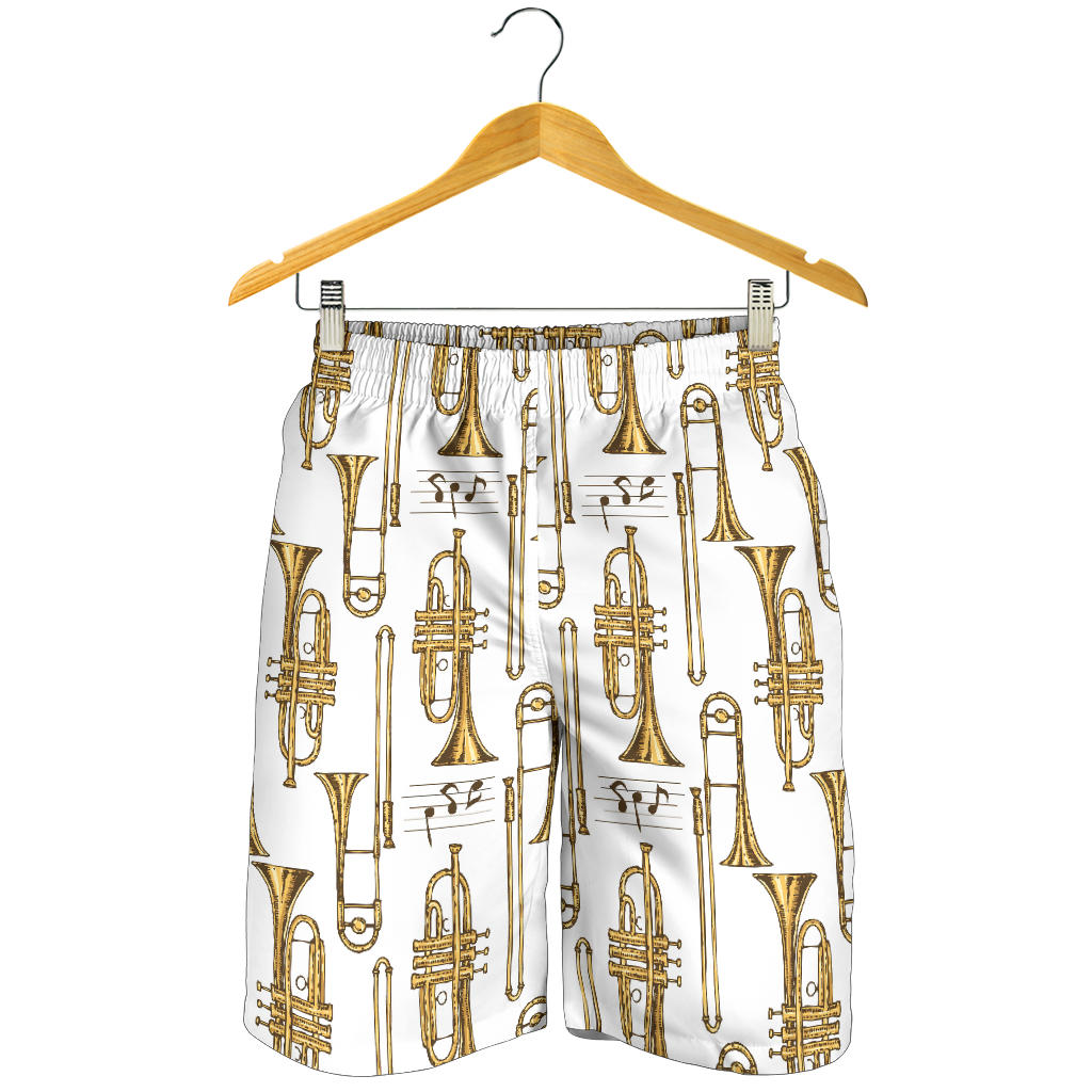 Trombone Pattern Print Design 04 Mens Shorts