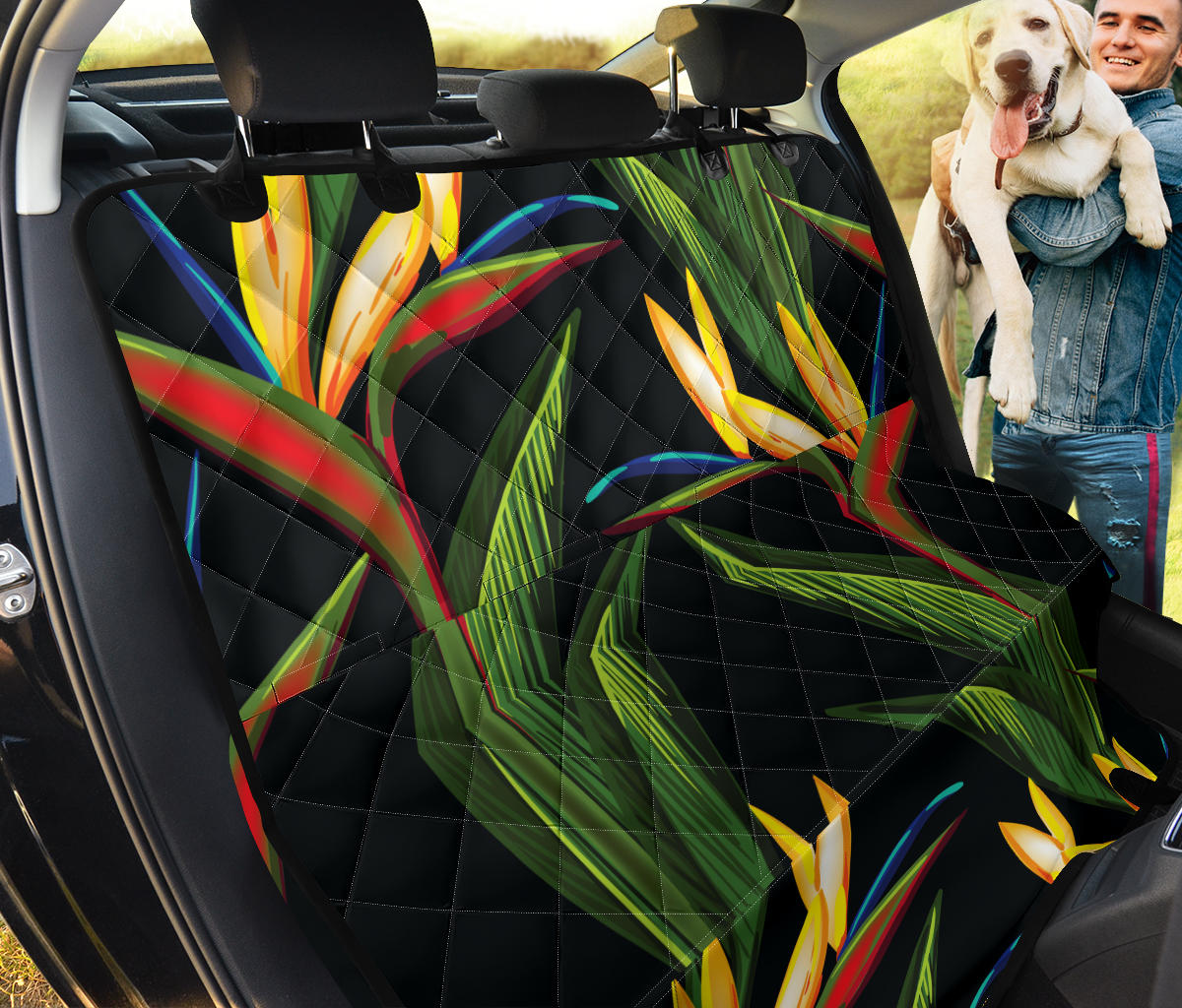 Bird Of Paradise Pattern Print Design BOP012 Rear Dog  Seat Cover