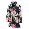 Lily Pattern Print Design LY04 Women Bathrobe