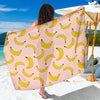 Banana Pattern Print Design BA06 Sarong Pareo Wrap