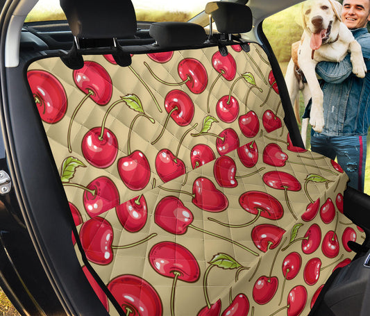 Cherry Pattern Print Design CH05 Rear Dog  Seat Cover