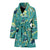 Sea Turtle Pattern Print Design T08 Women Bathrobe