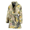 Pineapple Pattern Print Design PP012 Women Bathrobe