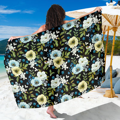 Anemone Pattern Print Design AM03 Sarong Pareo Wrap