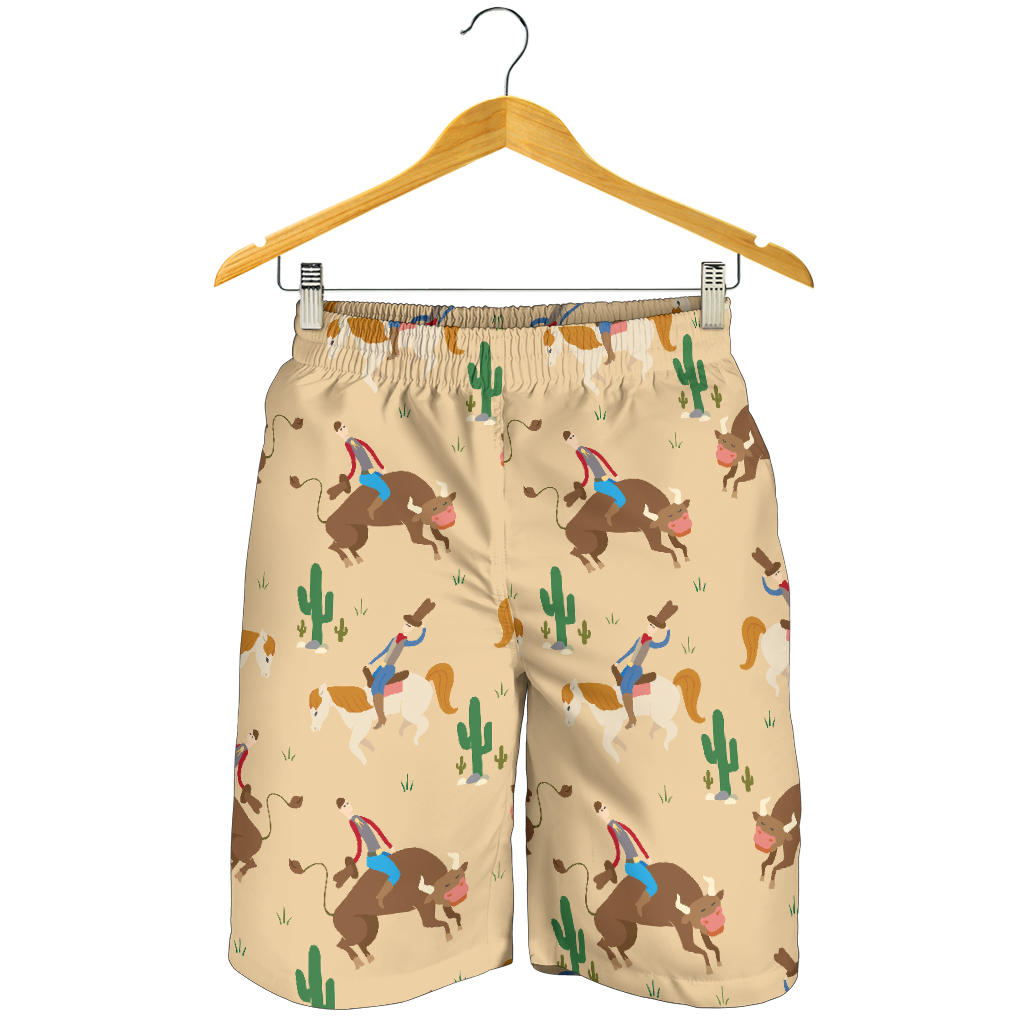 Rodeo Pattern Print Design A02 Mens Shorts