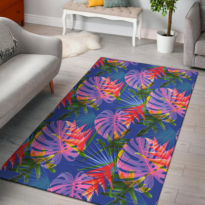 Tropical Flower Pattern Print Design TF025 Area Rugs