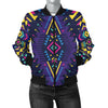 Aztec Pattern Print Design 07 Women's Bomber Jacket