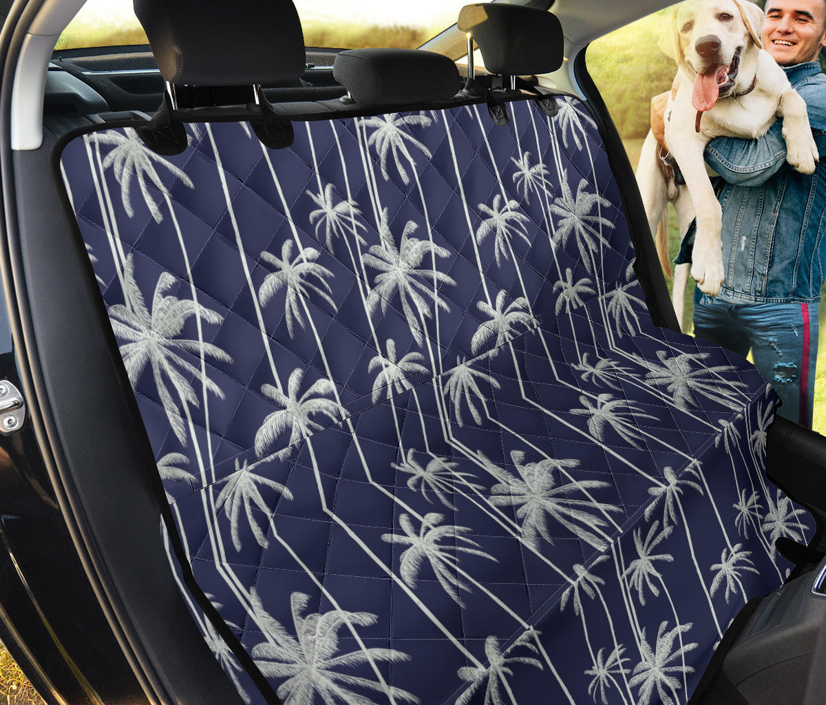 Palm Tree Pattern Print Design PT06 Rear Dog  Seat Cover
