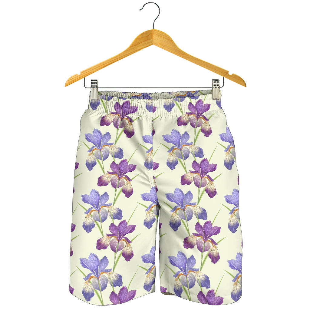 Iris Pattern Print Design IR08 Mens Shorts