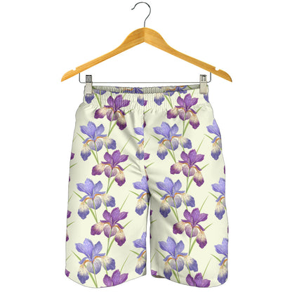 Iris Pattern Print Design IR08 Mens Shorts