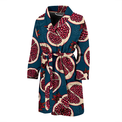 Pomegranate Pattern Print Design PG02 Men Bathrobe