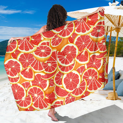 Grapefruit Pattern Print Design GF02 Sarong Pareo Wrap