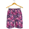 Purple Butterfly Leopard Mens Shorts