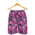 Purple Butterfly Leopard Mens Shorts