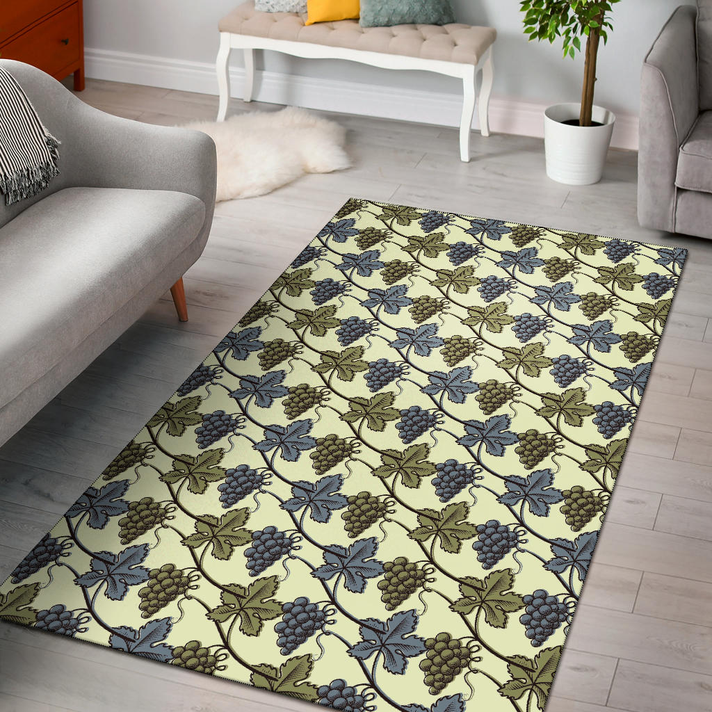 Grape Pattern Print Design GP03 Area Rugs