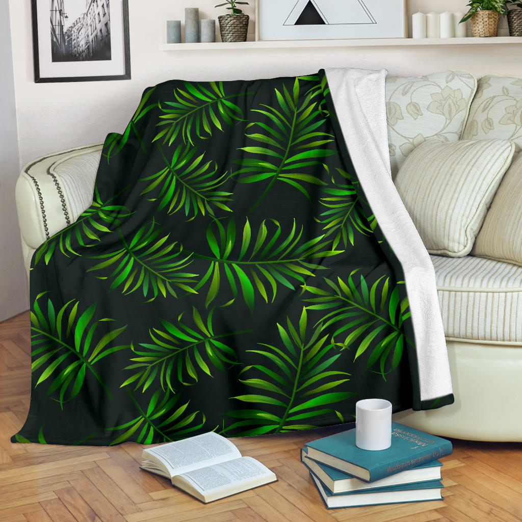 Rainforest Pattern Print Design RF03 Fleece Blanket