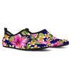 Pink Hibiscus Pattern Print Design HB027 Aqua Water Shoes