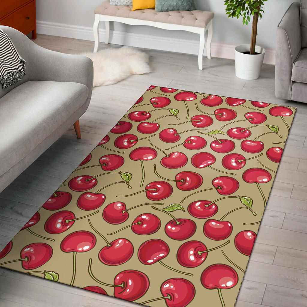 Cherry Pattern Print Design CH05 Area Rugs