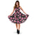 Apple blossom Pattern Print Design AB03 Midi Dress