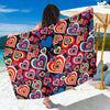 Heart Pattern Print Design HE08 Sarong Pareo Wrap