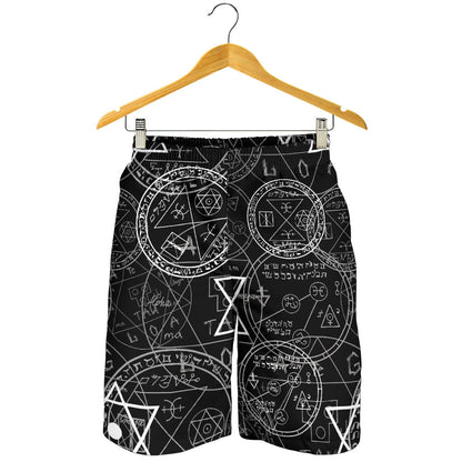 Pentagram Pattern Print Design A01 Mens Shorts