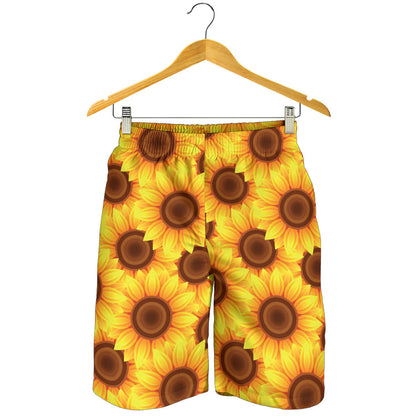 Sunflower Pattern Print Design SF07 Mens Shorts