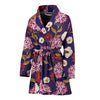 Hydrangea Pattern Print Design HD010 Women Bathrobe