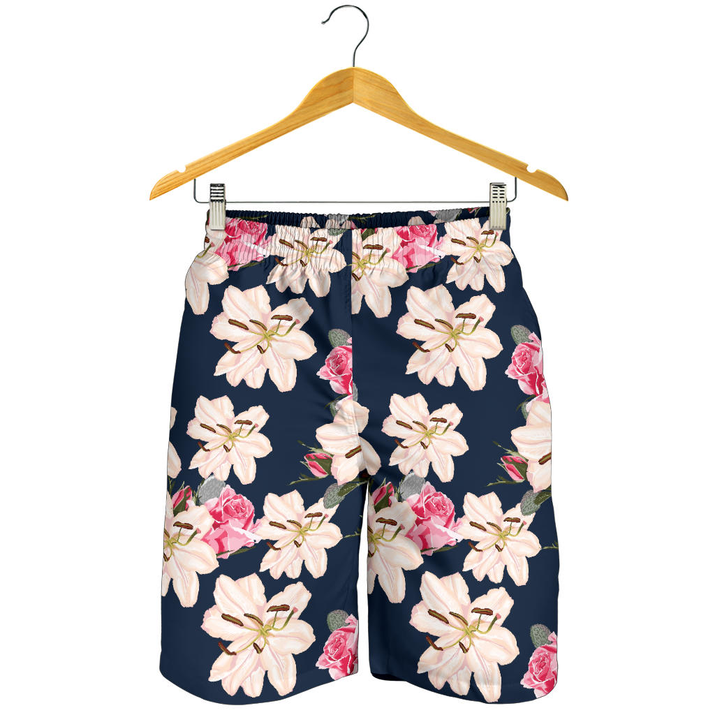 Lily Pattern Print Design LY04 Mens Shorts