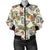 Butterfly Flower Pattern Print Design 06 Women's Bomber Jacket