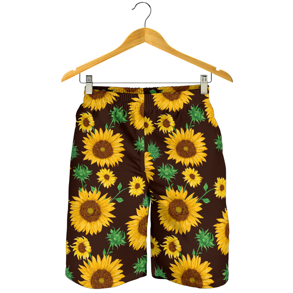 Sunflower Pattern Print Design SF01 Mens Shorts