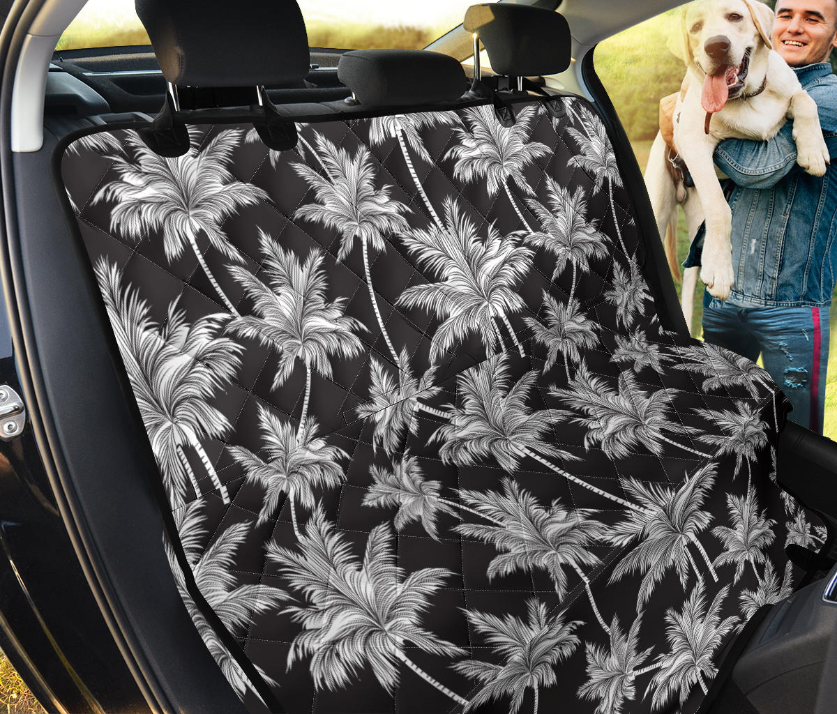 Palm Tree Pattern Print Design PT03 Rear Dog  Seat Cover