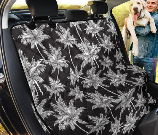 Palm Tree Pattern Print Design PT03 Rear Dog  Seat Cover