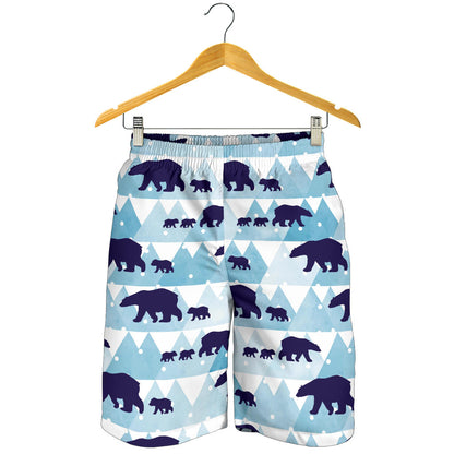 Bear Pattern Print Design BE01 Mens Shorts